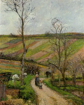 エルミタージュポントワーズのフォンルート 1877 カミーユ・ピサロの風景 Oil Paintings
